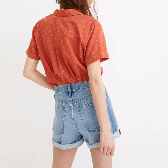 Madewell The Dadjean dad Jean Short in Hermann Wash - Picture 3 of 10